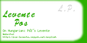 levente pos business card